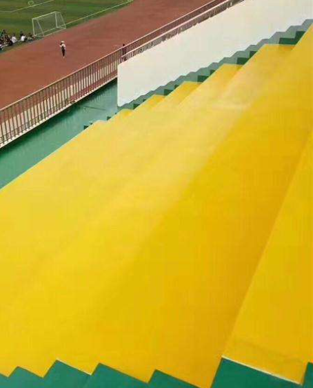 矿区球场台阶翻新修补改造